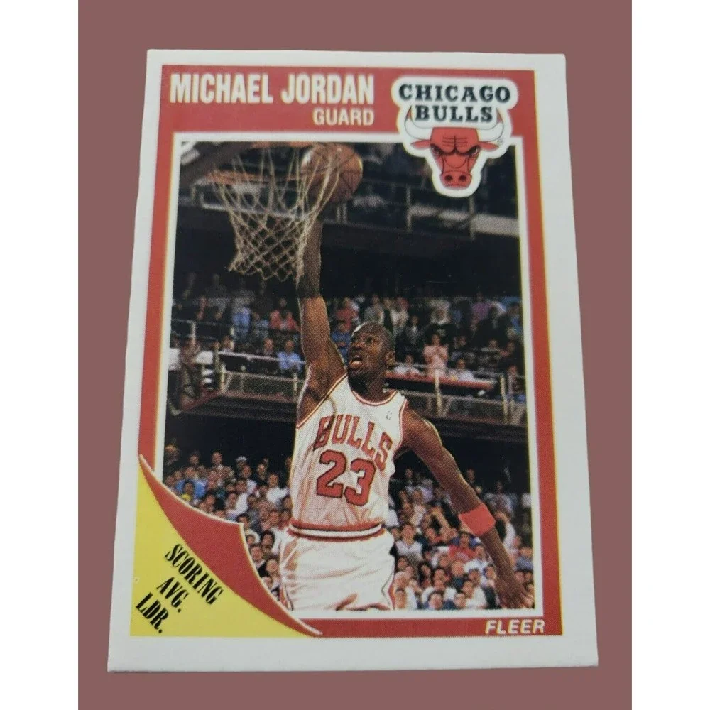 1989-90 Fleer Michael Jordan Basketball Card #21 Chicago Bulls